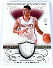 HOUSTON ROCKETS JEREMY LIN 2013-14 NATIONAL TREASURES GAME WORN PATCH #58/75