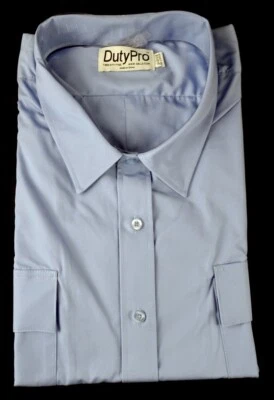 Camisa DutyPro Manga Corta Poli Algodón Estilo Militar, SH612, Azul Claro, 5X Foto 1 de 4