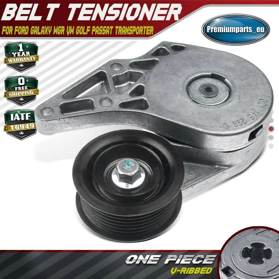 Belt Tensioner for Ford Galaxy WGR VW Golf III Passat Transporter IV 2.8 2.9 VR6 - Image 1 of 4
