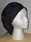 Color Dots on Black Medical Surgical Bouffant Scrub Hat