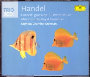 HANDEL Concerti Grossi Op 6/Water Music/…for Royal Fireworks 3CD Orpheus Ch Orch - Picture 1 of 1