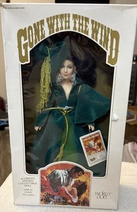 Vestido verde Scarlett 1989 muñeca mundo lo que el viento se llevó - Imagen 1 de 3