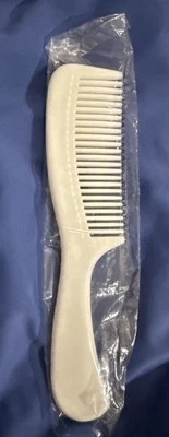 NEW Vintage Estee Lauder White Purse Comb Blue Tip  ~ NOS - Image 1 of 3