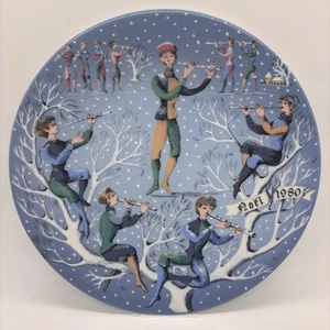 Haviland Limoges 12 Days Of Christmas Teller Eleven 1980 Eleven Pipers Piping - Bild 1 von 8