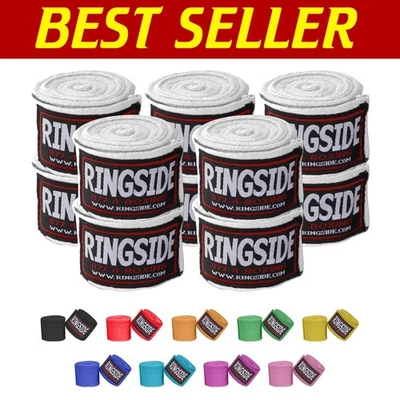 Elastic Cotton Boxing Hand Wraps - 5 Pair Pack for Ultimate Hand Protection - Image 1 of 4