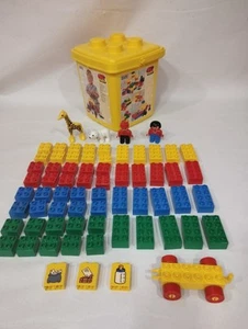 Lego© Duplo®, Eimer mit 68 Teilen, Bausteinen, Tieren, Figuren, gebraucht - Bild 1 von 3
