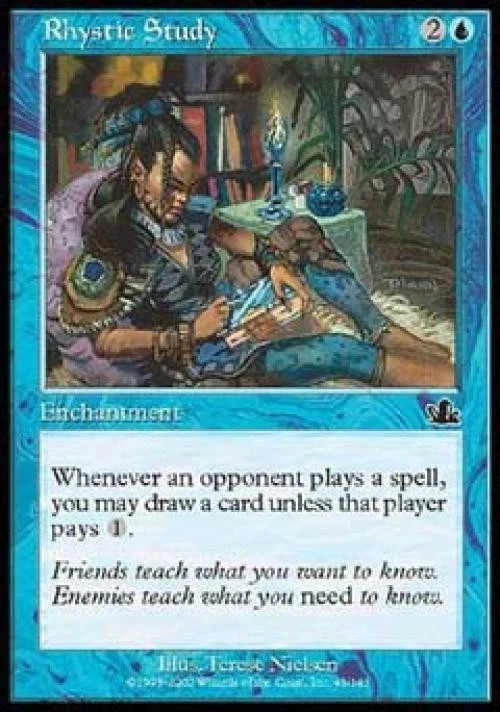 Rhystic Study Prophecy Regular MTG Card 43/143 - Image 1 of 1