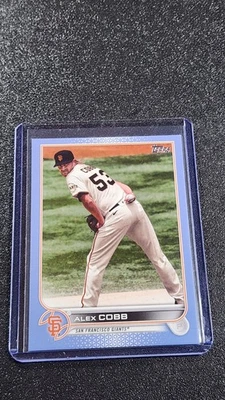 2022 Topps Series 2 - Alex Cobb #359 - Father's Day Blue/50 - Image 1 of 2