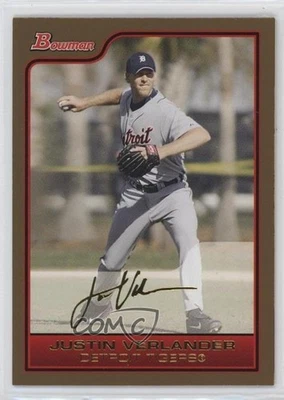 Bowman Gold Justin Verlander #34 2006 Foto 1 de 3