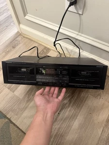 Onkyo TA-W460 Vintage Dual Deck Cassette Recorder Fully Tested Great Working - Picture 1 of 7
