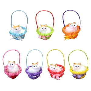 Simulation Sounding Sleeping Cats Ornaments Trick Supplies Kids Favorite - Picture 1 of 15