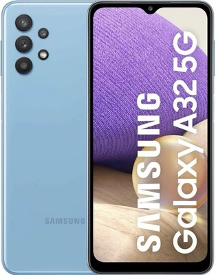 Samsung Galaxy A32 5G SM-A326B 64-GB - Awesome Blue (Ohne Simlock) Dual SIM-Top - Bild 1 von 4
