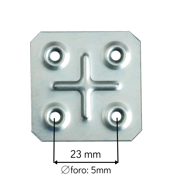 Staffa Piastra Giunzione unione per Mobili In Acciaio Scatola 100pz - Image 1 of 1