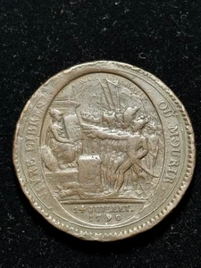 France 5 Sols 1792 Monneron Freres Paris Soldiers Pledging Allegiance J196 - Picture 1 of 2