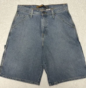 Pantalones Cortos Levi's Silver Tab Carpenter Para Hombres 30x11 Sueltos De Gran Tamaño Sueltos Jean De Colección - Imagen 1 de 15