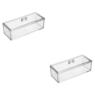  2 PCS Aufbewahrungskarton Mit Deckel Aufbewahrungsbox Für Lebensmittel - Bild 1 von 4