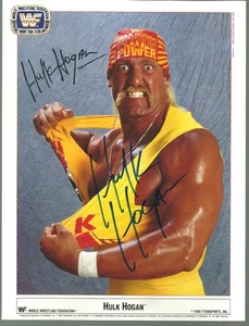 4HH HULK HOGAN signed Vintage Wrestling PROMO PHOTO w/COA - Picture 1 of 5