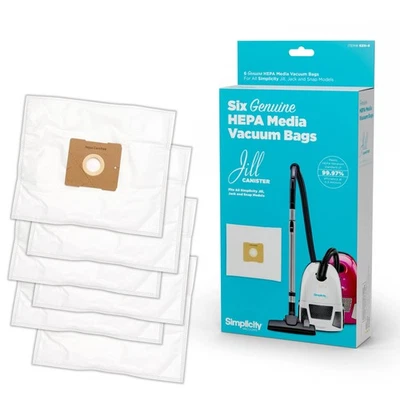 SZH-6 Jill Canister Vacuum Replacement Bags with Certified Hepa Media, Fits w... - Image 1 of 4