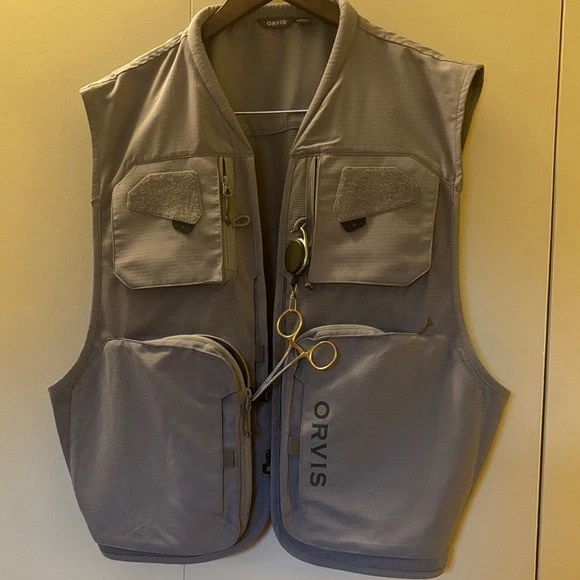 Chaleco de pesca con mosca Orvis Clearwater gris XXL Foto 1 de 4