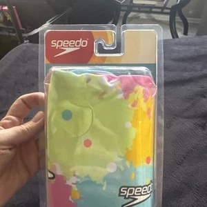 Speedo Kids Inflatable Fabric Armbands Lemon Peel Color Splash Ages 2-12 NEW - Picture 1 of 5