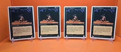 ⚫️⚫️⚫️ (4) 1995 Magic The Gathering CHRONICLES WALL OF SHADOWS PLAYED ⚫️⚫️⚫️ - Image 1 of 4