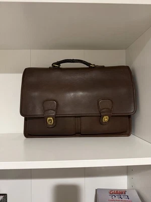 Project Coach Vintage Bag 5275 Mahogany Prescott Leather Briefcase no strap - Image 1 of 4