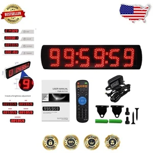 Elegant Red LED Racing Timer with Bluetooth and Wireless Control - 124ft View - Picture 1 of 9