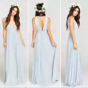 Vestido Show Me Your Mumu Ava Azul Acero NUEVO EE. UU. Talla S - Imagen 1 de 8