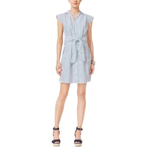 Tommy Hilfiger Damen-Shirt mit Blumenmuster mit Knopfdruck Kleid Größe: L - Bild 1 von 6