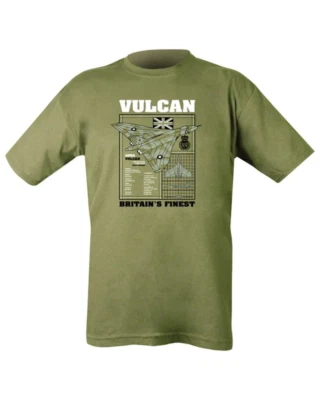 KOMBAT UK Avro Vulcan Bomber T-shirt British Royal Air Force RAF Combat Tactical Gear Tee