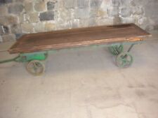 Vintage Railway Luggage Cart Mill Trolley Shepherds Hut Chassis Garden Feature