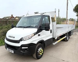 2018 IVECO DAILY 72-180 DROPSIDE SCAFFOLDING EURO 6 U-LEZ COMP 3 SEAT 7.2 TON - Picture 1 of 11