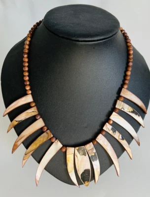 Statement multicolored Coral Necklace, Unique Statement Piece - Image 1 of 4