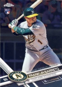 (9) 2017 Topps Chrome Update FRANKLIN BARRETO Rookie Debut LOT #HMT91 Athletics - Picture 1 of 1