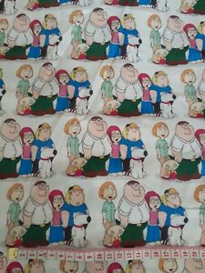 Family guy Fabric 1m x 1.4m Poly Cotton 