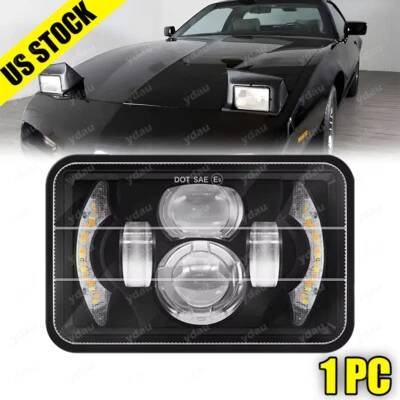 Proyector de faros LED 4"x6" sellado ojo de ángel alto/bajo DRL para Pontiac Firebird Foto 1 de 4