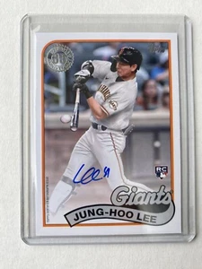 Jung-Hoo Lee, on card rookie auto, 2024 Topps Autograph #89BA2-JHL (AU, RC) - Picture 1 of 3