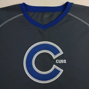 Camiseta de los Chicago Cubs para hombre XL camisa de béisbol MLB gris azul malla bordada adulto - Imagen 1 de 16