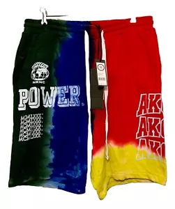 AKOO Scenario Shorts Mens M 32x9 Racing Red NRNC Power Urban Streetwear Spellout - Picture 1 of 3