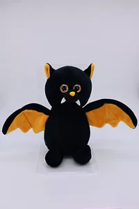 Bearington Collection Echo Bat 7” Plush Halloween Stuffed Animal Black Orange - Picture 1 of 8