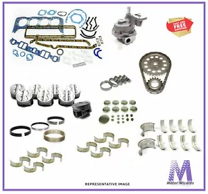 MERCRUISER 140 OMC GM 3.0L Marine Engine Kit Pistons+Oil Pump+Gaskets+Rings 2PC - Picture 1 of 12