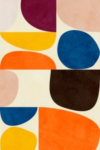 Vivid Bauhaus by Ana Rut Bre Giclee Art Print on Paper or Canvas Ships Free - Picture 1 of 3