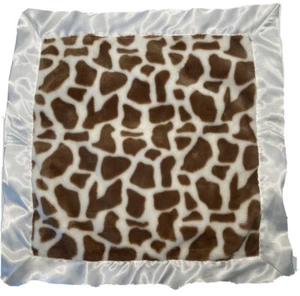 Bearington Baby Giraffe Square Satin Lovey Security Blanket - Picture 1 of 5