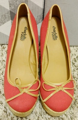 Charlotte Russe красный клинья размер: 8 новый без ЯРЛЫКОВ - Изображение 1 из 4