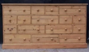 Napoli Solid Pine 16 Drawer Multi Chest (Bespoke Made to Measure) - Picture 1 of 4