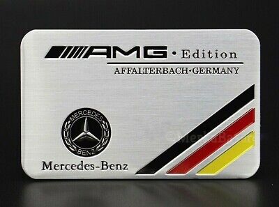 Emblema Logo Insignia Amg Edition Especial Mercedes Benz De Aluminio Metal • 16.24€