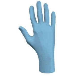 1 BX 6 MIL BLUE POWDERED NITRILE Disposable Medical Cleaning Tattoo Gloves SMALL - Picture 1 of 2