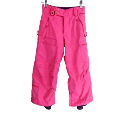 Burton Youth Girls Small Ski Snowboard Pants Hot Pink Cargo Dryride EUC - Image 1 of 4