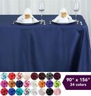 6 pcs 90x156" Polyester Tablecloths Wedding Party Wholesale Table Linens Supply