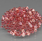 8 mm Certified Round Natural Padparadscha Sapphire Lot 100 ct Loose Gemstone.